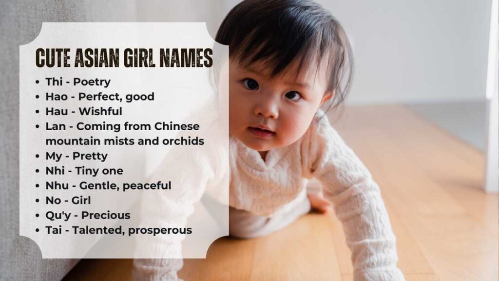 Asian Baby Girl Names from Different Cultures