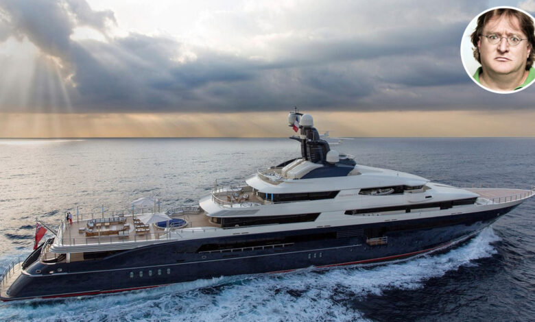 gabe newell yacht